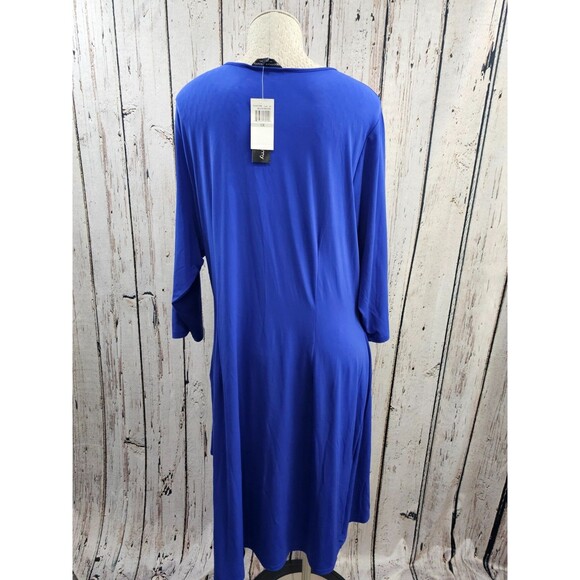 ALK Women's 1X Spenser Jeremy Surplice Wrap Style Blue Formal Dress Gown NEW NWT - Picture 6 of 11